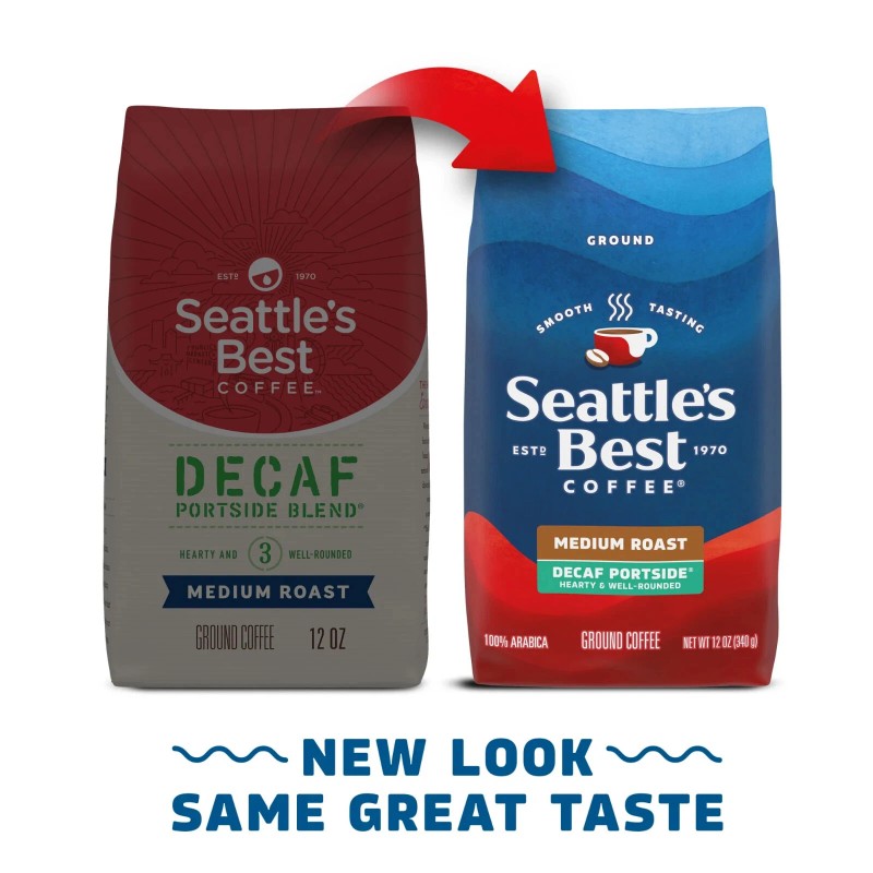 Seattle’s Best Coffee Decaf Portside Medium Roast Ground Coffee 100%