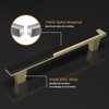 Haliwu 10 Pack Black and Gold Cabient Handles 2 Tone