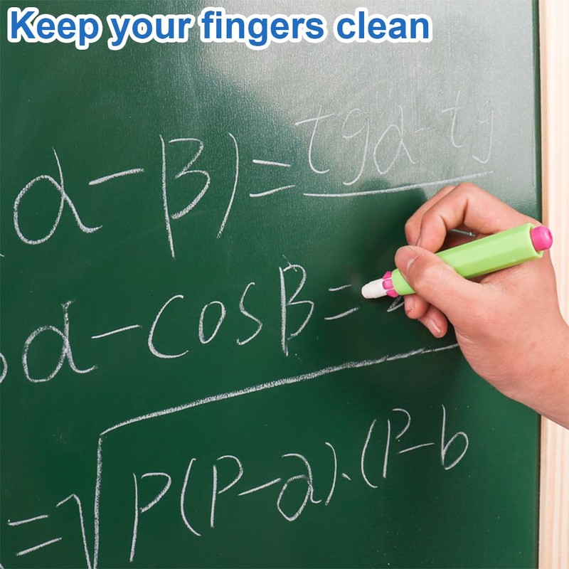 Chalk Holder, Pack of 10 Plastic Chalk Holders, Adjustable Chalk