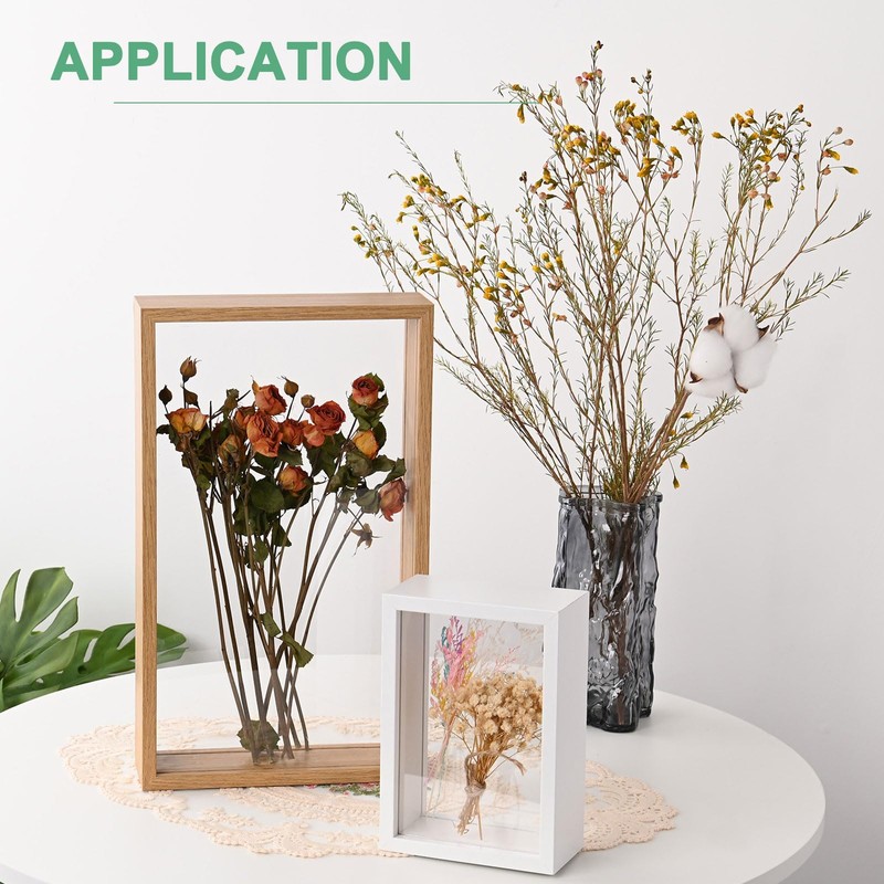 M METERXITY 2-Pack Dried Flower Frame, 5 x 7 Inch