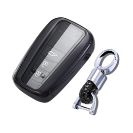 ontto Car Key Case for Toyota RAV4 Toyota Avalon Corolla Highlander C-HR Prius GT86 Accessories Remote Control Cover TPU Key Case Key Cover Key Protection Case 2 3 4 Buttons Black