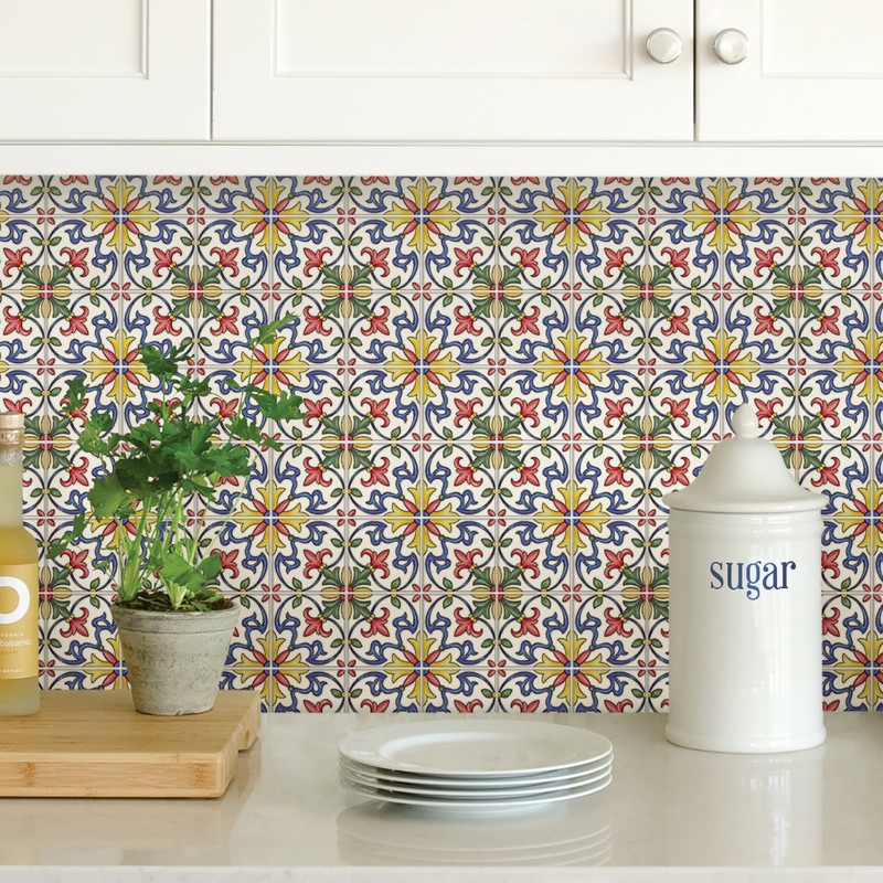 In Home NH2365 Tuscan Tile Peel & Stick Backsplash Tiles,