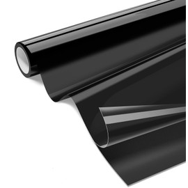 Heat Transfer Vinyl, 12" x 5ft Iron On Vinyl PU for Fabric, DIY T-Shirt, Clothing, Pillows Fabric, Hats, Bags and Other Textiles (Black)