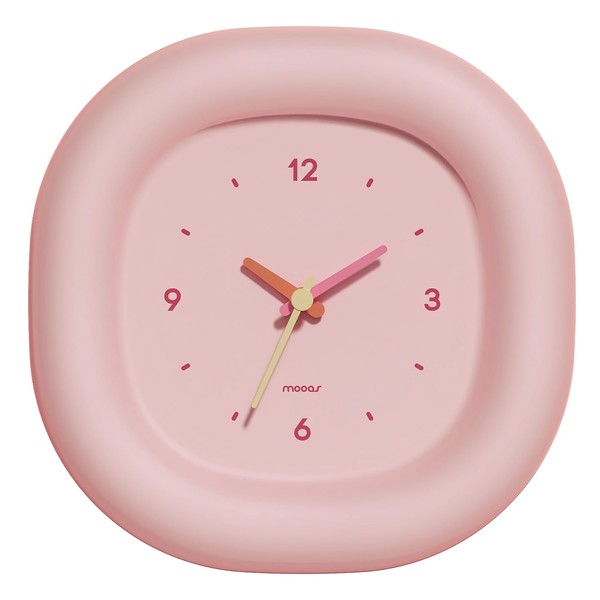 mooas Cute Mini Analog Marshmallow Clock 6.9 Inch Aesthetic Small