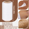 Leather Sewing Waxed Thread, 273Yards 210D and 32Yards 150D White