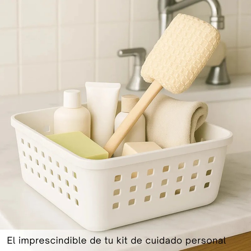 Cepillo Corporal Exfoliante De Baño Y Ducha De Mango Largo