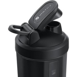 VOLTRX Protein Shaker Bottle, 24oz Merger USB C Rechargeable Electric Protein Shake Mixer, BPA Free, Multiple Colors, Shaker Cups Included - Color: Dark Green