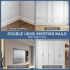 400pcs Hardware Nails Double Head Skirting Nails with 4 Tools
