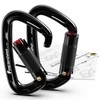 FresKaro 25kN UIAA Certified Climbing Carabiner Clips, 4inches Auto Locking,