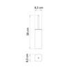 Gedy Jack Toilet Brush Holder, Chrome