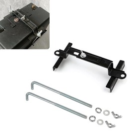 ijuicy 1 PC Car Power Bracket with J-bolt, Thick Insulated Cable Equipment Adjustable Stable Shockproof Safe Fixed Base, Retrofit Replacement Accessory, Suitable for Most Cars Trucks (Black)