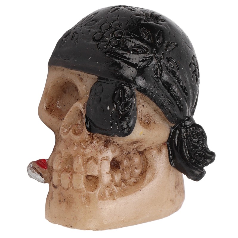 4PCS/Set Tire Valve Cap Skull Shape with Rubber Ring for