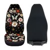 Quelytytrip Butterfly Hippie Floral Print Car Seat Cover for Women,Universal