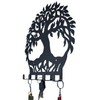 HeavenlyKraft Tree of Life Black Metal Wall Mounted Key Holder