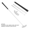 Golf Putter Club Silver Aluminum Alloy Rubber Detachable 3 Section