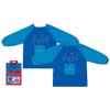 Faber-Castell Childrens Painting Aprons Blue Twin Pack, blue