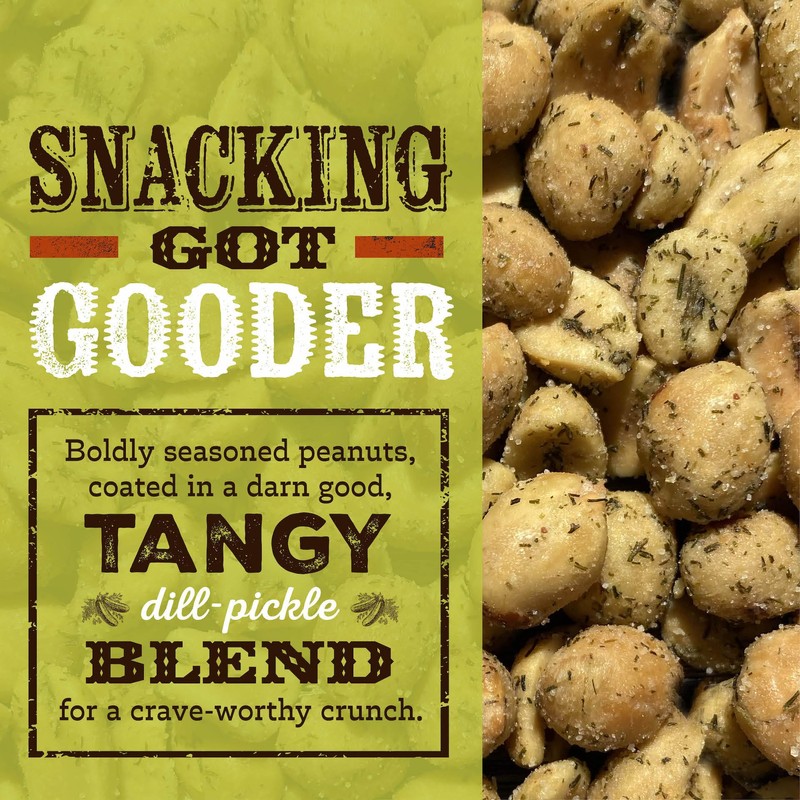 Rufus Teague Dill Pickle Peanuts – Bold, Tangy & Crunchy