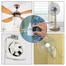 BOXONLY CBB61 8uF Ceiling Fan Capacitor 250V AC 40/85/21 ±5% 50/60Hz Cylinder 47x29x18mm with 2 Wires Metalized Polypropylene Film Capacitors for Electric Fan Pump Motor Generator,1 PCS