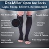 Doc Miller Open Toe Compression Socks 1 Pair 20-30mmHg Support