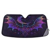 Car Windshield Sun Shade, Neon Bat Crescent Windshield Sunshades Sun