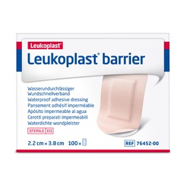Leukoplast Barrier Waterproof Plasters, 3.8x2.2cm (Pack of 100)