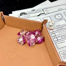 Sage's Baby Unicorn Familiar Resin Polyhedral Dice Set + Toy | Dnd Dice D&D RPG