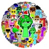 50Pcs Sprunki Plush Stickers, Cute Cartoon Incredibox Game Waterproof Graffiti