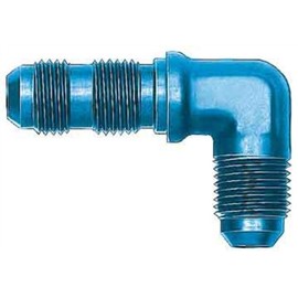 Aeroquip FCM2081 Blue Anodized Aluminum -04AN 90-Degree Bulkhead Union Adapter