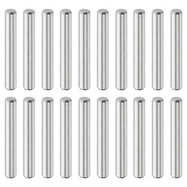 sourcing map 20 Pcs 5 mm x 35 mm Dowel Pins, 316L Stainless Steel Cylindrical Dowel Pins Shelf Support Peg Pin Rod Fasten Elements Metal Shelf Pegs Silver Tone