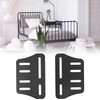 QWORK Bed Frame Brackets, 2 Pcs Heavy Duty Bed Frame