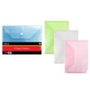 Document Folder Wallet A4 Pack of 4 Plastic with Stud