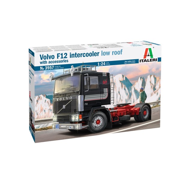 Italeri 3957 3957S-1:24 Volvo F-12 Intercooler Low Roof Model Building