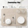 MicoYang Silicone Dish Drying Mat - Quick-Dry Non-Slip Counter Pad