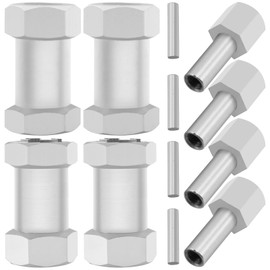 Vgoohobby Alloy 12mm Wheel Hex Hub 15mm/20mm/25mm Offset Extension Drive Adapter Compatible with Axial SCX10 Wraith Gen7 Gen8 D90 Jeep Wrangler 1/10 RC Crawler (25mm)