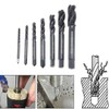Tap Drill Set, 7 Pieces, Spiral Tap, Chamfering Tap, Drilling