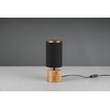 Reality Leuchten Woody R50171980 Table Lamp Matt Black Metal Base