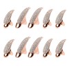 10PCS Halloween Costume Claws,Fake Nails Ring Set, Gothic Punk Crystal