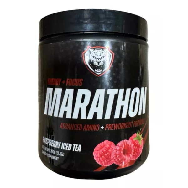 6AM Run Marathon Advanced Amino + Preworkout Formula Raspberry 12.7oz