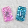 Glitter X-Ray Markers - Glitter Epoxy Resin with Lead Letters