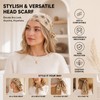 Head Scarf Hair Tie Set - Head Scarf - Silk
