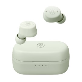 Yamaha TW-E3C (G) Wireless Earbuds, Bluetooth TW-E3C (G): Listening Care, Voice Calls, Gaming Mode, Up to 9+15 Hours of Playback, Waterproof Life IPX5 Equivalent, AAC, aptX Compatible, Equalizing Function, Green/Pistachio