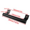 Xhziy 2pcs 8-inch Black Sliding Wooden Door Handle Aluminum Alloy