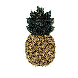 Cute Pineapple Crystal Clutches Purses Diamond Evening Bags for Women prom Party Rhinestones Handbags