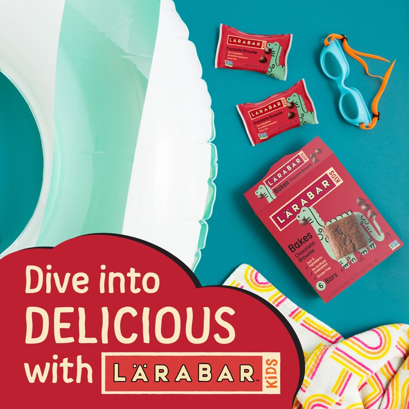 Larabar Kids Bakes Chocolate Brownie Gluten Free Bars, 5.76 oz,