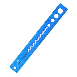 Blue 30cm Soft Flexible Ruler Measure Straight Rulers Office School Suppli Rulers Teaching Materials(12 Inch)