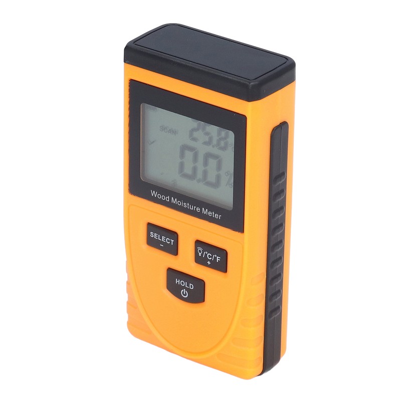 Inductive Wood Moisture Meter High Accuracy LCD Display Lumber Moisture