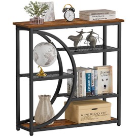 Snughome Entryway Table, Narrow Console Table, Industrial Sofa Table with 5 Tier Storage Shelves, Entrance Table for Hallway, Behind The Couch, Living Room, Foyer