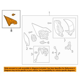 HONDA (ホンダ) 純正部品 ガーニツシユASSY. L.ドアーミラー アコード ハイブリッド 品番76270-T2A-A11ZA