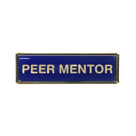 Capricornone Peer Mentor Pack of Ten Rectangle School Badges (Blue)
