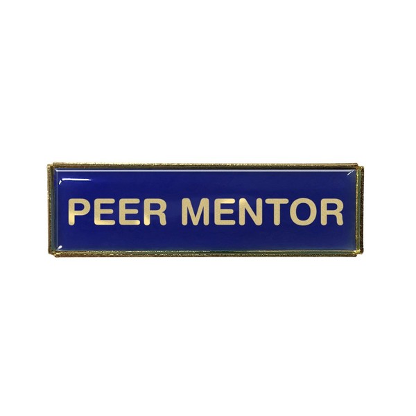 Capricornone Peer Mentor Pack of Ten Rectangle School Badges (Blue)